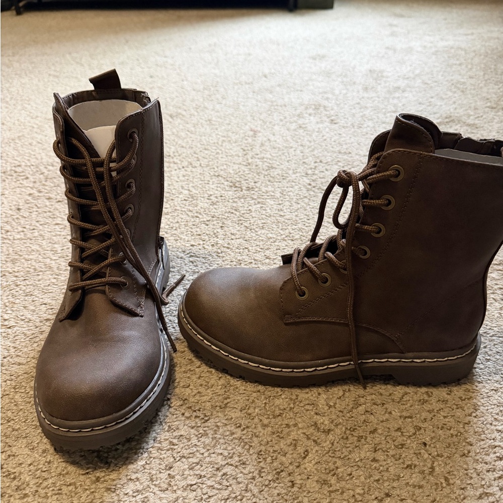Torrid Brown Combat Boots NEW!